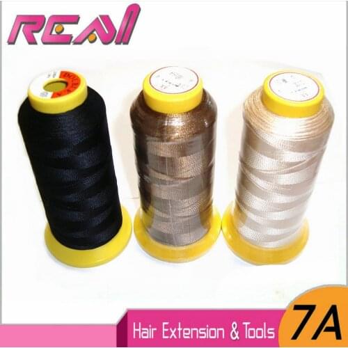 1Pc BLack Brown Blonde Polyester Nylon Weft Hair Thread Wig Sewing Thread Hair Weaving Thread