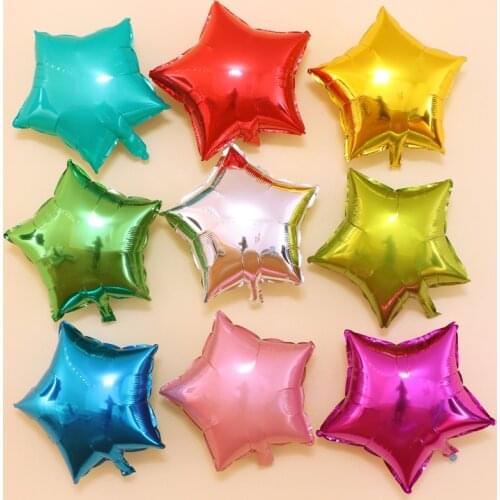 5Pcs 18 Inch Balloons Birthday Party Decoration Wedding Supplies Backdrops Baby Shower Decorations Five-pointed Star Balloon