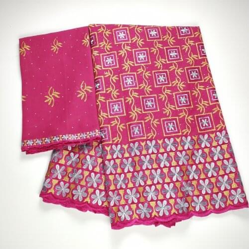 7 Y African Swiss Voile Lace Fabric 2021 High Quality Dubai Fabric Swiss Voile Lace In Switzerland Latest 100%Cotton Embroidery