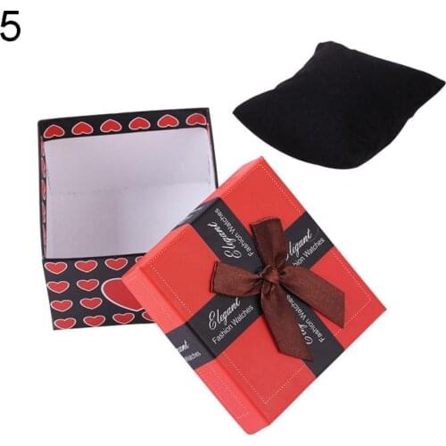 80% HOT SALES !!!Bowknot Present Display Storage Gift Box Case for Watch Bracelet Bangle Jewelry