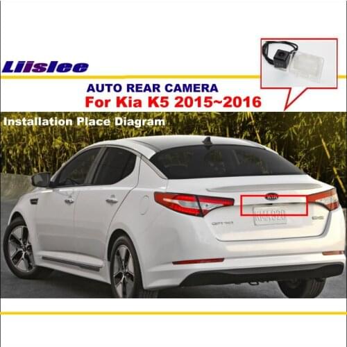 Liislee Rear View Reverse Camera For Kia K5 2015~2016 Car Back Up Parking Camera License Plate Light Camera Night Vision