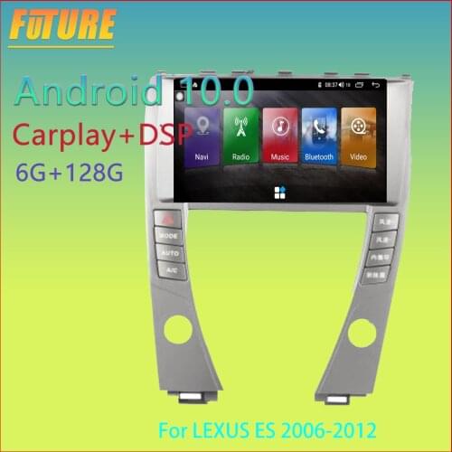 9 Inch 6G 128G Car Android Radio For Lexus ES 2006-2012 Car Multimedia DVD Player Stereo Receiver GPS Navigator 2 Din Head Unit