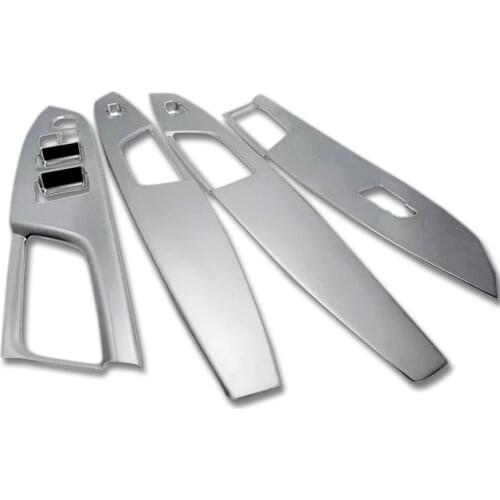 Car ABS Chrome Window Lift Switch Frame Trim Stickers For Suzuki Vitara 2015 2016 accessories car styling