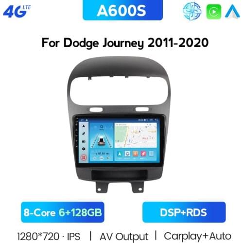 For Dodge Journey Fiat Leap 2011-2020 Android 11 Octa Core 6+128G Gps Navigation Car Multimedia Player Radio