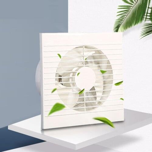 White 6 inch exhaust fan round toilet extractor household bathroom glass window ventilation fan EF06