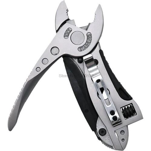 DHL 100pcs Survival Multitool Pliers PocketScrewdriver Set Kit Adjustable Wrench Jaw Spanner Repair Hand Multi Tools Mini