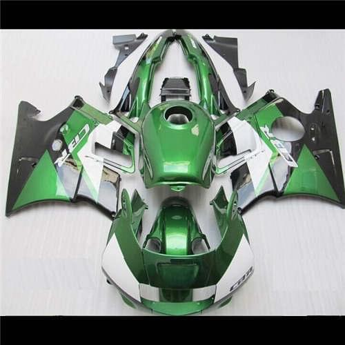 Dor-New! Full fairing kit for CBR 600 F2 1991 1992 1993 1994 black white green fairings set CBR600 91 - 94 aftermarket