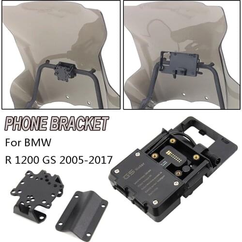 2005-2017 For BMW R 1200 GS R 1200GS Adventure Motorcycle Navigation Bracket Mobile Phone GPS Plate Bracket Support Phone Holder