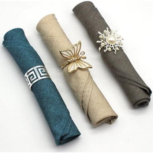 Square Linen Napkin For Plate High-grade European Napkin Cloth Western Table Cloth Lint-free Napkins 50x50 салфетка под тарелку