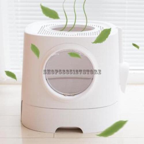 Cat Litter Basin Fully Enclosed Drawer Type Puppet Cat Large Toilet Deodorant And Splash Proof Cat Supplies Pushed Into Cat Litt