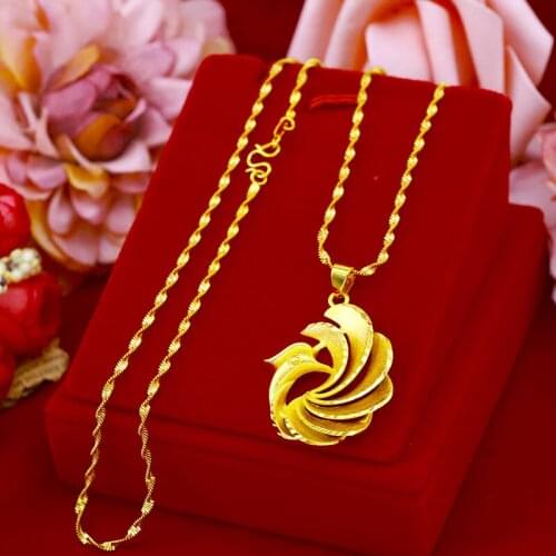 Fashion 14k Gold Bracelet for Womens Wedding Engagement Jewelry Charm Peacock Pendant Bracelet Women Yellow Gold Jewelry Gifts