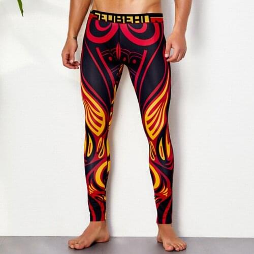 New Seobean mens long johns warm tight low-waist themal ashion male legging underwear