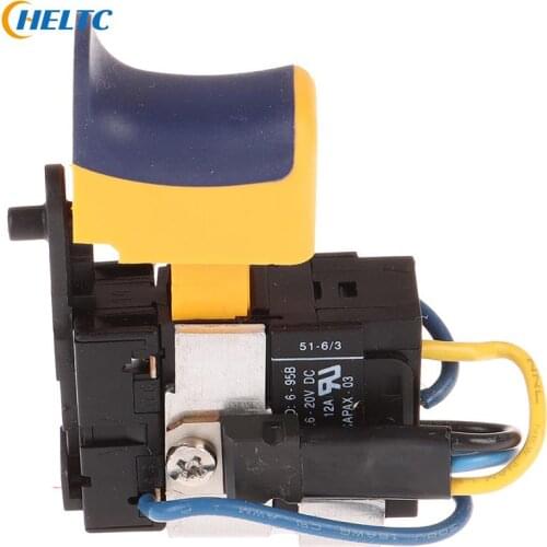 12V Lithium Rechargeable Drill Hand Drill Pistol Drill Brushed DC Motor Speed Switch Forward And Reverse 7.2V 6V 12A