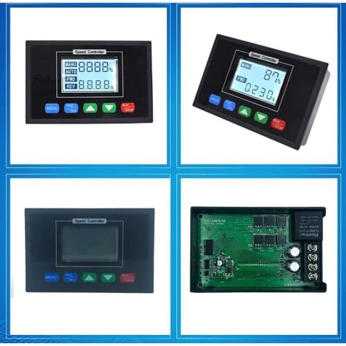 Fully automatic DC motor speed controller timing forward and reverse manual automatic dual mode tachometer 12V24V36
