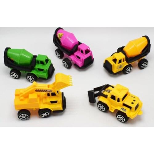 Sliding Plastic Engineering Truck Bulldozer Road Roller Cement Tanker Car Model Childrens Toy Toy Car