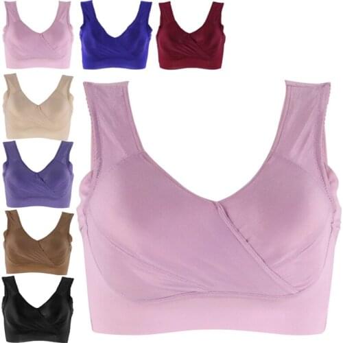 X109 Popular Models New Seamless Vest Sports Sleeping Bra Yoga Underwear Side Drawing Fat Large Bust Plus Size Sports Bras