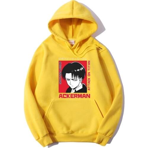 Attack On Titan Levi Womens Hoodie Japanese Anime Sweatshirt Unisex Mens Casual Hoodies Youth Hip Hop Cool Hooded Pullover