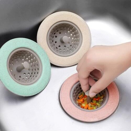 1PCS Portable Silicone Sink Sewer Filter Floor Drain Strainer Water Hair Stopper Waste Collector Kitchen Bathroom Accessories