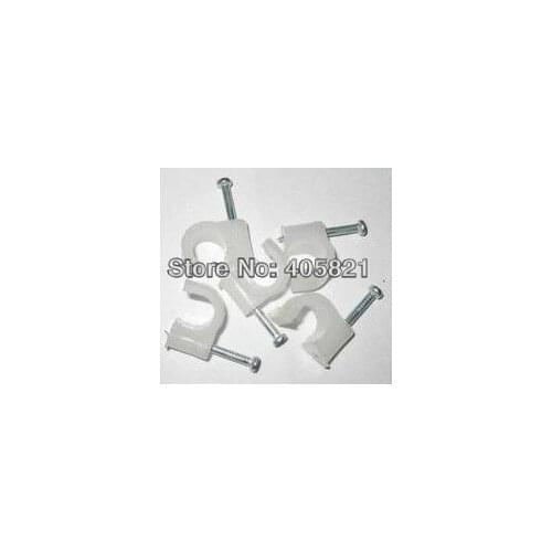 18MM Circle Path PE Circle cable clips/ cable nail/ wire clips Free shipping 250PCS/bag