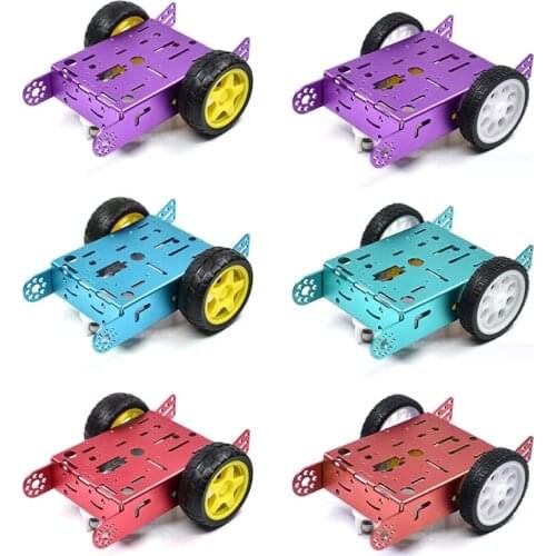 2WD Aluminum 2WD Car Education Toys New Alloy Car Chassis Smart Robot Car Chassis Smart Robot DIY Kit MBOT Car