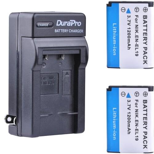 EN-EL19 Rechargeable Camera Batteries+Single USB Charger for Nikon S2500 S2600 S2700 S3100 S3200 S3300 S3500 S4100 S4150 S6500