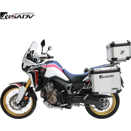 For Honda CRF1000L ADV Motorcycle Trunk Tail Box Aluminum Side Case Storage Cases Luggage Boxes
