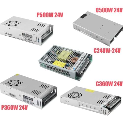 3D Printer Parts Power switch 110V / 220V DC 24V 15A 21A 240W 360W 500W Power Supply Source Transformer Switch for 3D Printer