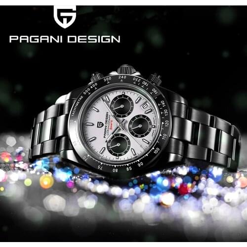 PAGANI Design Luxury Brand Quartz Wristwatch Mens Sapphire 40MM Luminous Dial Stainle Steel Waterproof Clock Business Man Watch