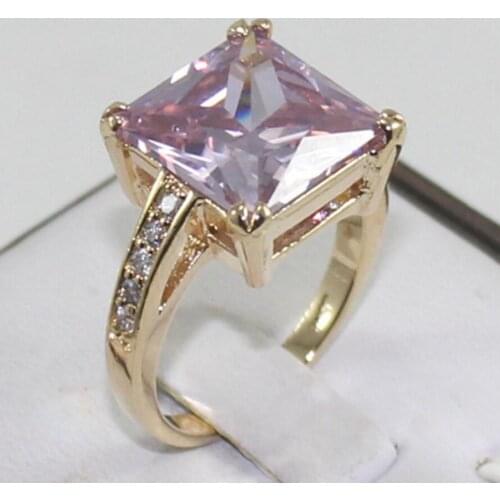 6 colour good!Blue/Red/puple/Gray/yellow /Green Cz crystal women' ring 13X13MM