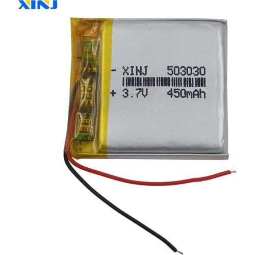 XINJ 3.7V 450mAh Li lithium polymer battery li po Liion cell 503030 For Camera GPS Sat Nav E-book driving recorder smart watches