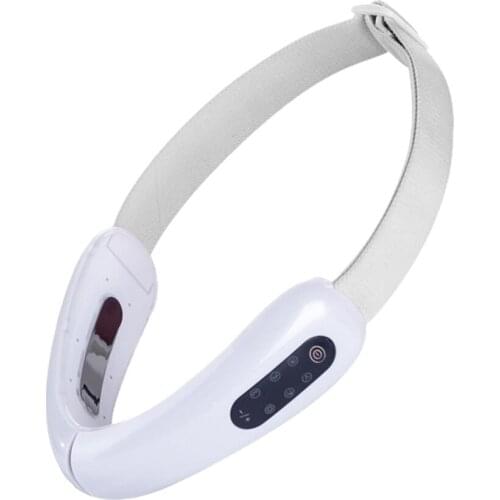 Microcurrent V Face Shaping Facial Massager Hot Compress Therapy V Line Face Slimming Device V Shape Double Chin Firm Lift Up