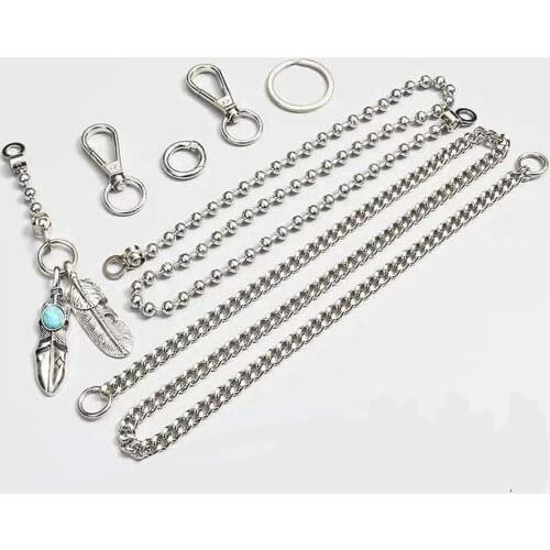 2021 Punk Street Trouser Chain For Women Men Metal Wallet Belt Chain Hipster Pant Keyring HipHop Jewelry