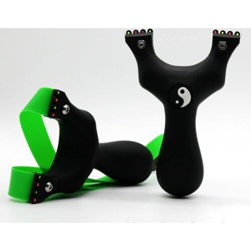 New Resin Slingshot Eight-Diagram-Shaped Resin Contrary Flexure Clip Solid Aiming Optical Fiber Aiming Point Slingshot