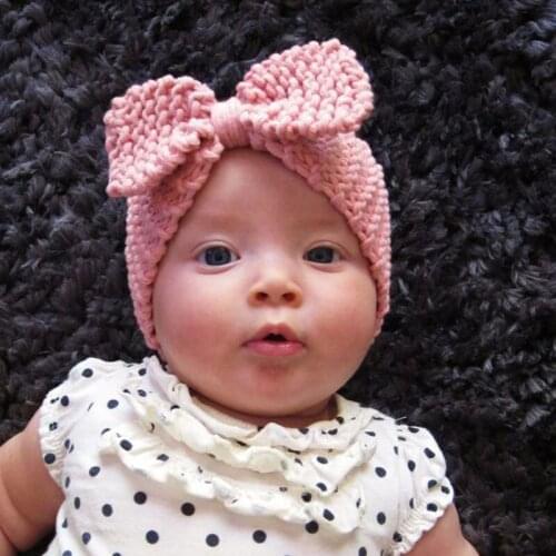 New Knit Headband Crochet Top Knot Elastic Turban Hairband Baby Girl Head Wrap Ears Warmer Headwear Girls Headbands