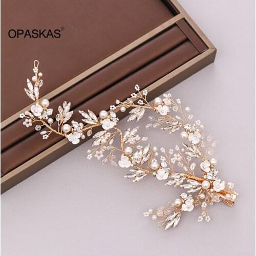 201 New Fashion Bridal Crystal Hair Clip Europe and the United States Beam Shiny Rhinestone Handmade Flower Bride Clip VL