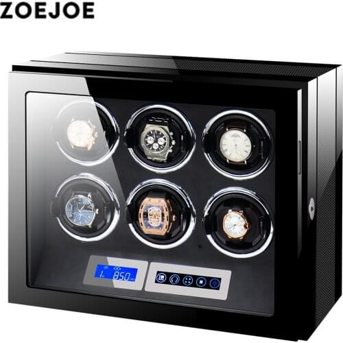 [Newly Arrival]ZOEJOE LCD Touch Screen Watch Winder for Automatic Watch Box Shaker