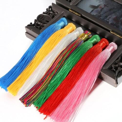 New Multicolor 12cm craft tassels fringe 1pcs silk diy tassel fringe for sewing/ear jewelry findings diy bag car accessories