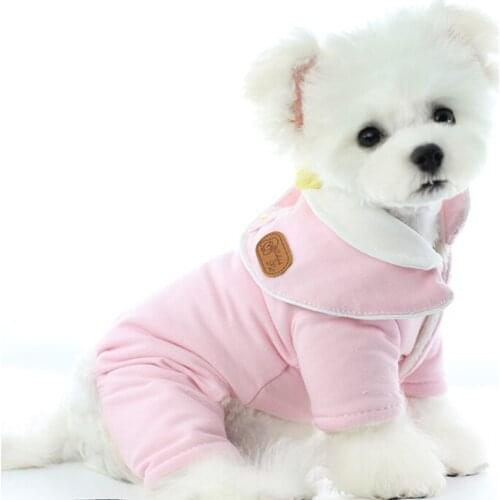 Pet Coat WInter Dog Clothes Jumpsuit Overalls Cute Puppy Costumes Small Dog Clothing Pants Yorkshire Pomeranian Poodle Outfits