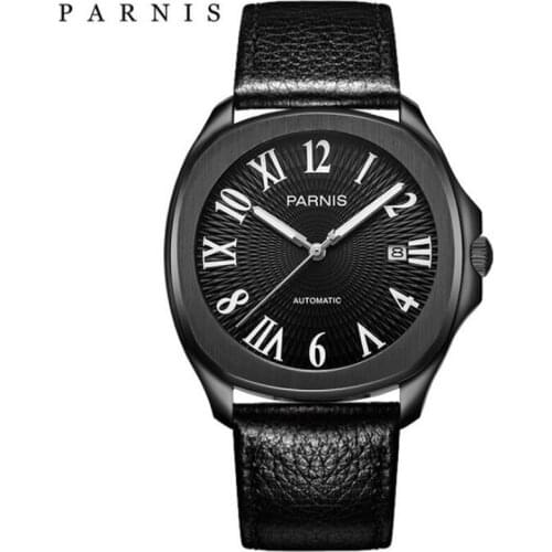 Parnis Automatic Watches Minimalist Watches Mens Wrist Watch Sapphire Crystal Mechanical Watches