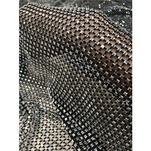 Latest Africa SYJ-6186813 High Quality Nigerian Bridal Lace Fabric with full stones Embrodiery Tulle French Lace Fabric for Dres