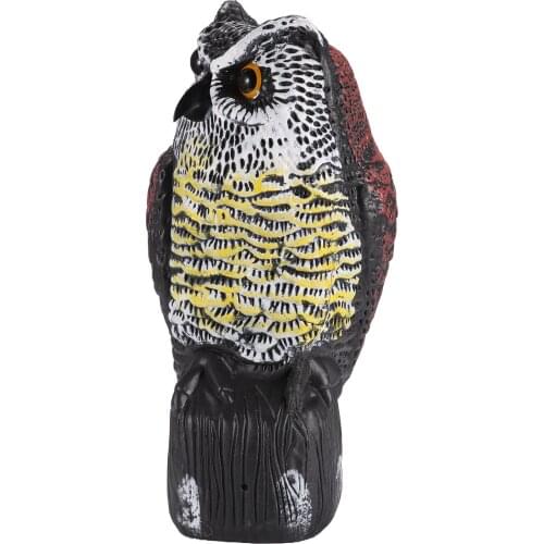 Bird Owl Garden Head Owl Decoy Protection Repellent Bird Pest Control Scarecrow Garden Yard Decor