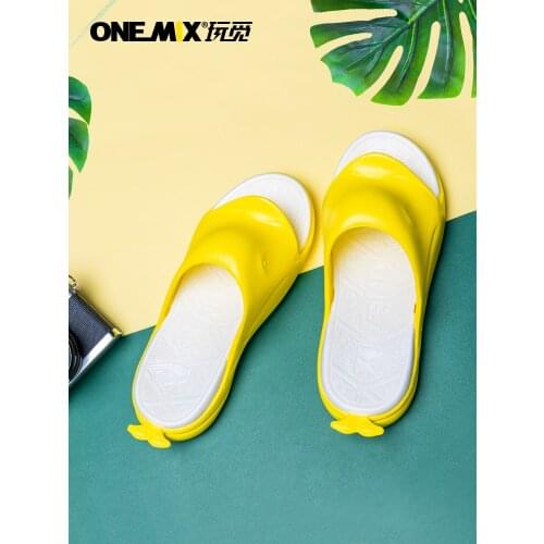 ONEMIX Women Flip Flop Casual Slippers Flats Fashion Personality Outdoor Non-slip Summer Sandals Beach Wading Shoes