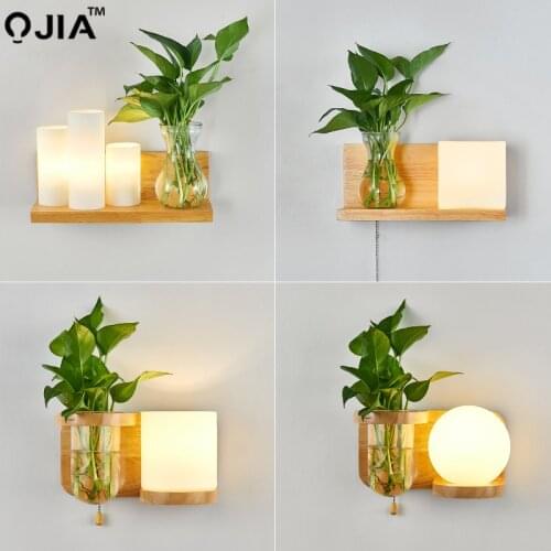 Wall lamp lights LED European lamp Creative Mounted Bedsid for Kids Baby Room Living RoomDining &Free plant bottle