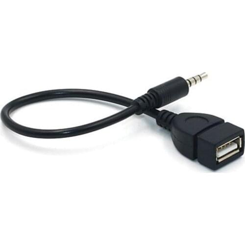 USB Gadgets 3.5mm Audio AUX Jack To USB 2.0 Type A Female OTG Converter Adapter Cable Accessories#p3