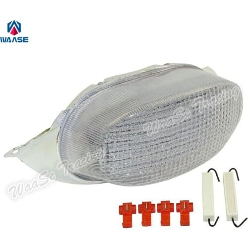 Waase For Suzuki GSXR600 GSXR 600 1997 1998 1999 2000 E-Mark Rear Tail Light Brake Turn Signals Integrated LED Light