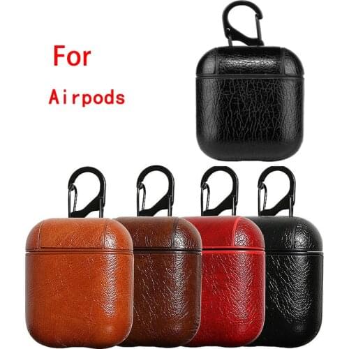 Protective Bag Leather Sleeve Cover Case Storage Earphone For Apple AirPods Pro 2 1 Charging Box Case For AirPods Pro With Hook