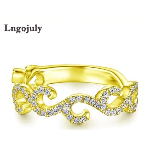 Pure Silver 925 Rings For Woman 100% 925 Sterling Silver Ring Zircon Rings Luxury Wedding Bride Ring Anniversary Jewelry Gifts