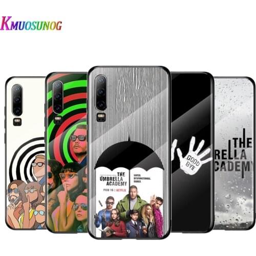 Umbrella Academy For Huawei P40 P30 P20 P10 Pro Plus Lite 5G 2019 Tempered Glass Cover Shell Luxury Phone Case