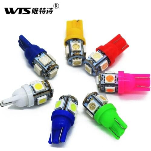 10pcs Auto T10 Automotive Side Clearance LED Light light bulbs for cars Diode Lamp W5W 192 168 194 White blue car styling Bulb