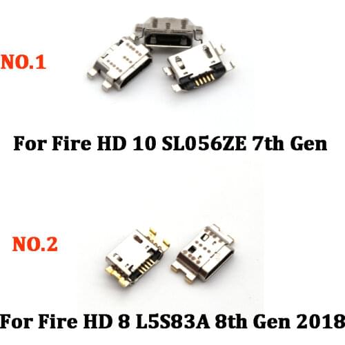 Micro 5Pin USB Connector Jack Power Charging Socket Port For Amazon Fire HD 10 SL056ZE 7th Gen